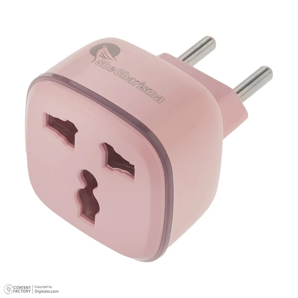 مبدل برق 3 به 2 مدل آرکا چراغ دار (LED)
